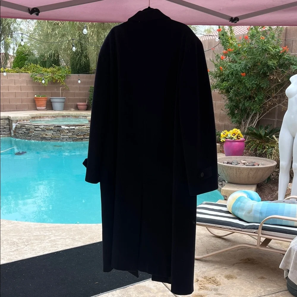 GUCCI Midnight Blue Wool Overcoat Trench